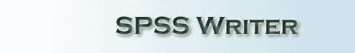 SPSS Writer header